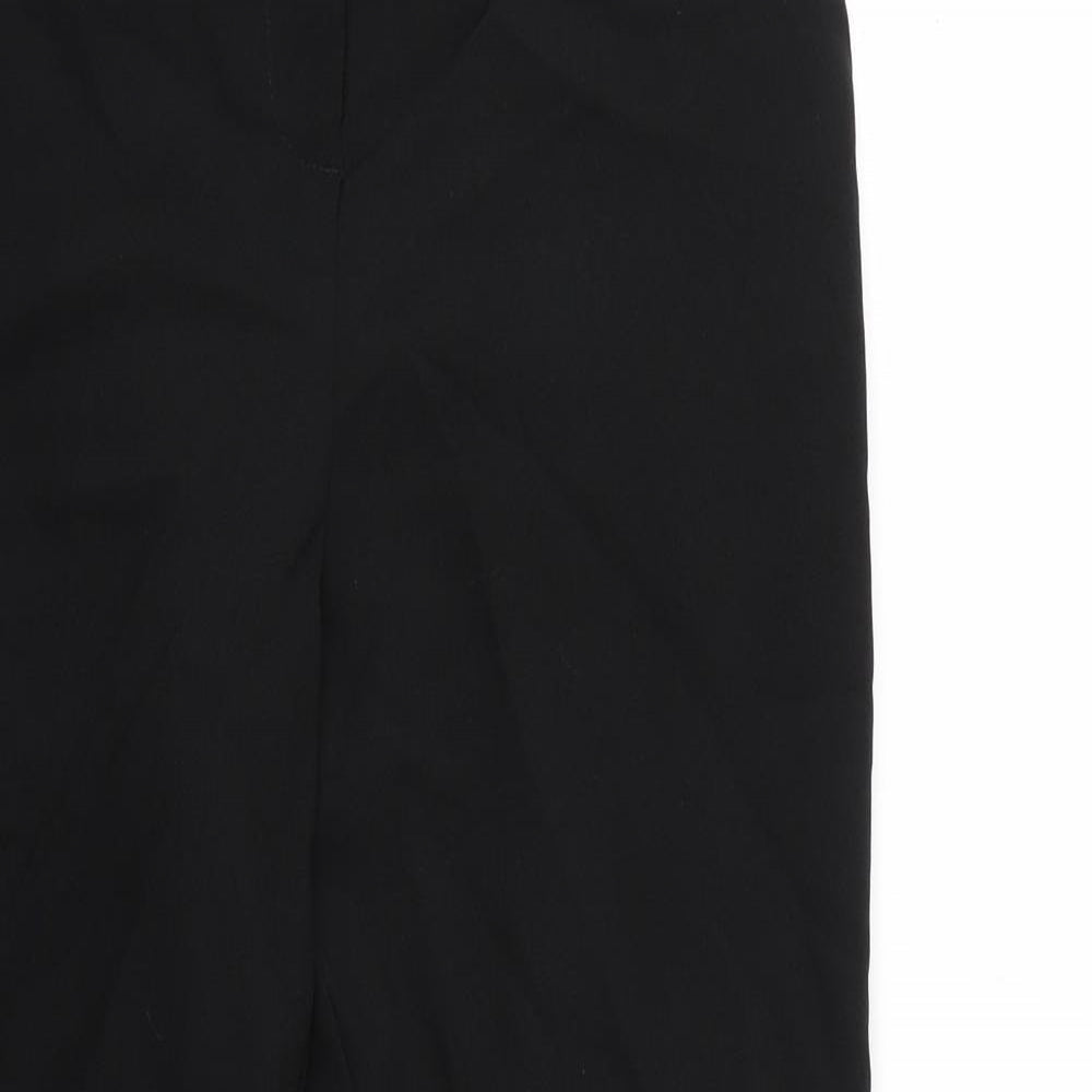 Peacocks Womens Black   Trousers  Size 10 L27 in