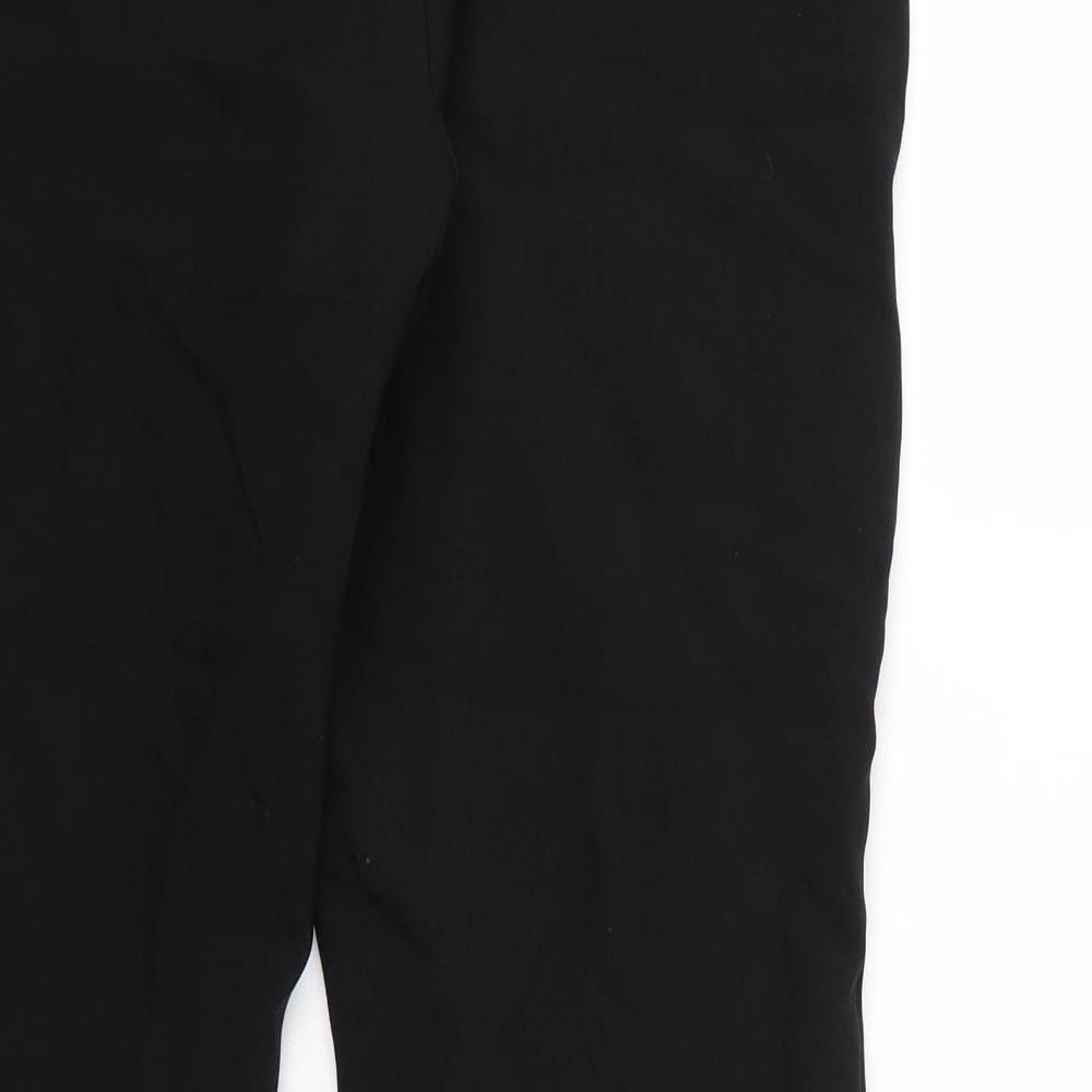 Peacocks Womens Black   Trousers  Size 10 L27 in