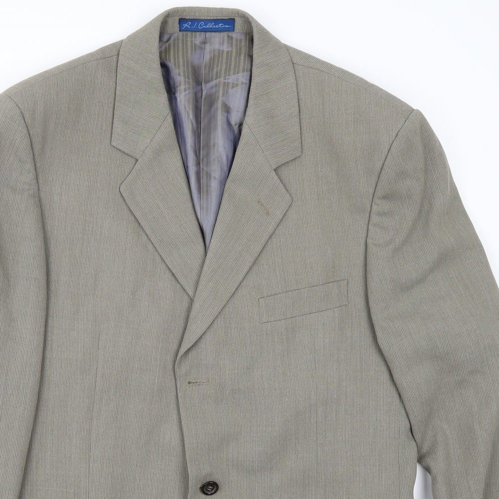 r i collection Mens Grey   Jacket Suit Jacket Size 42