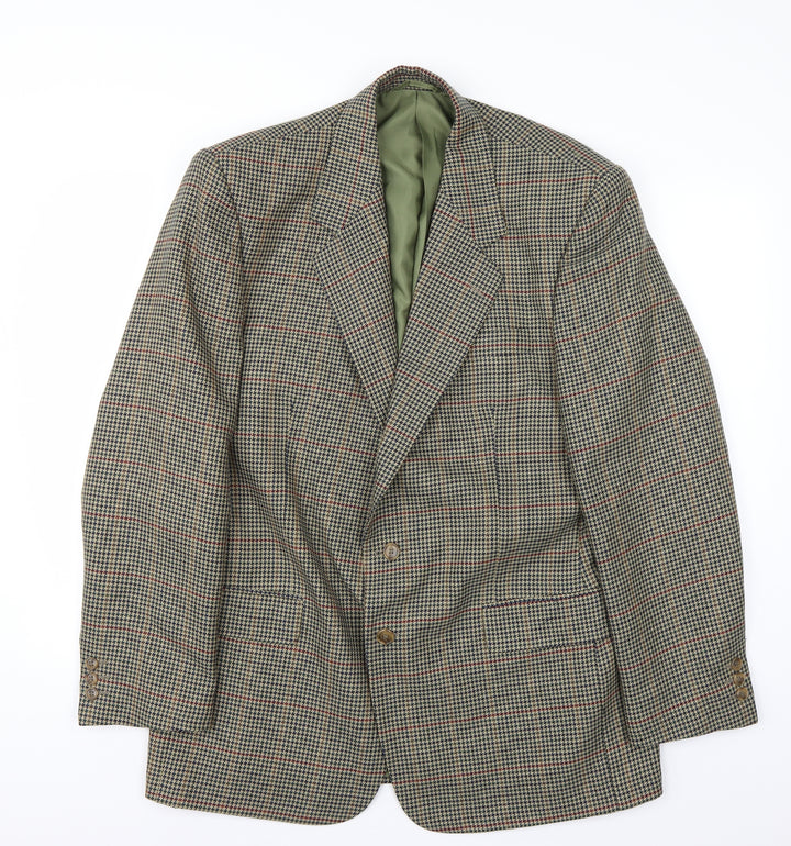 Avenue Mens Brown   Jacket Suit Jacket Size 34