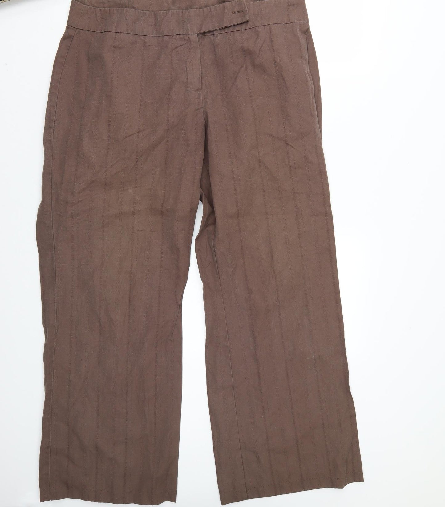 Preworn Womens Brown   Trousers  Size 18 L29 in