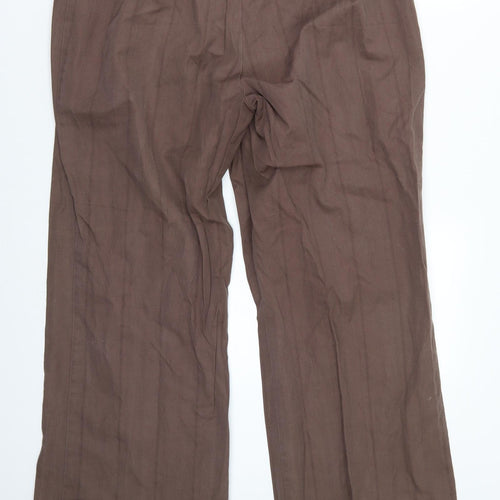 Preworn Womens Brown   Trousers  Size 18 L29 in