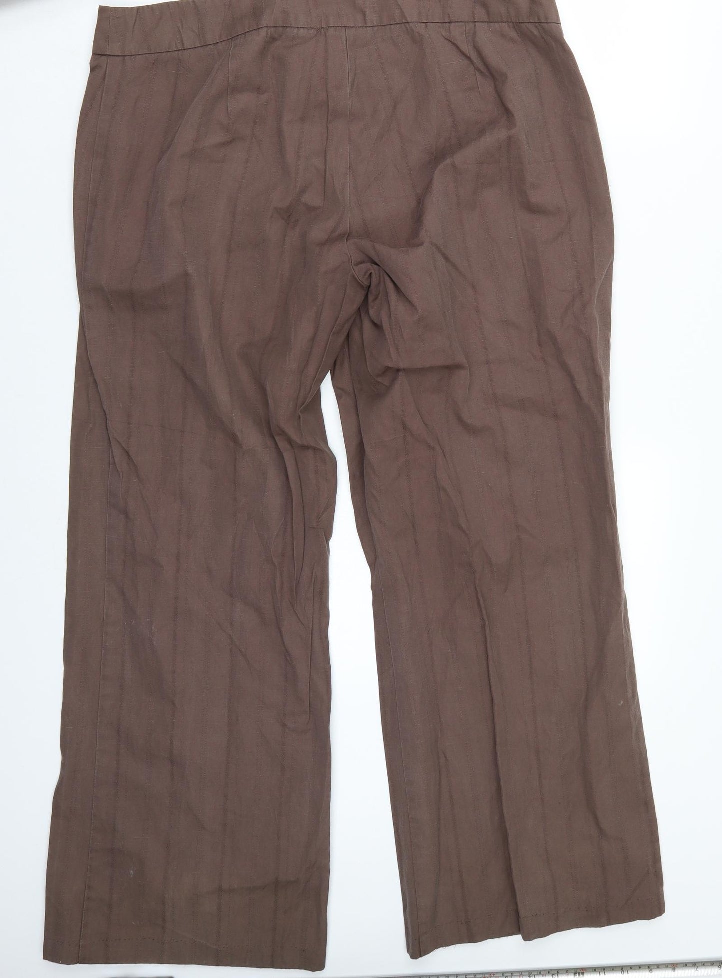 Preworn Womens Brown   Trousers  Size 18 L29 in