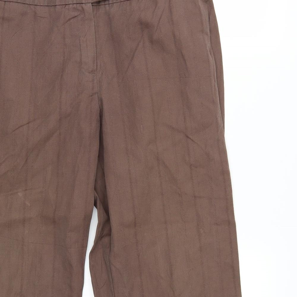 Preworn Womens Brown   Trousers  Size 18 L29 in