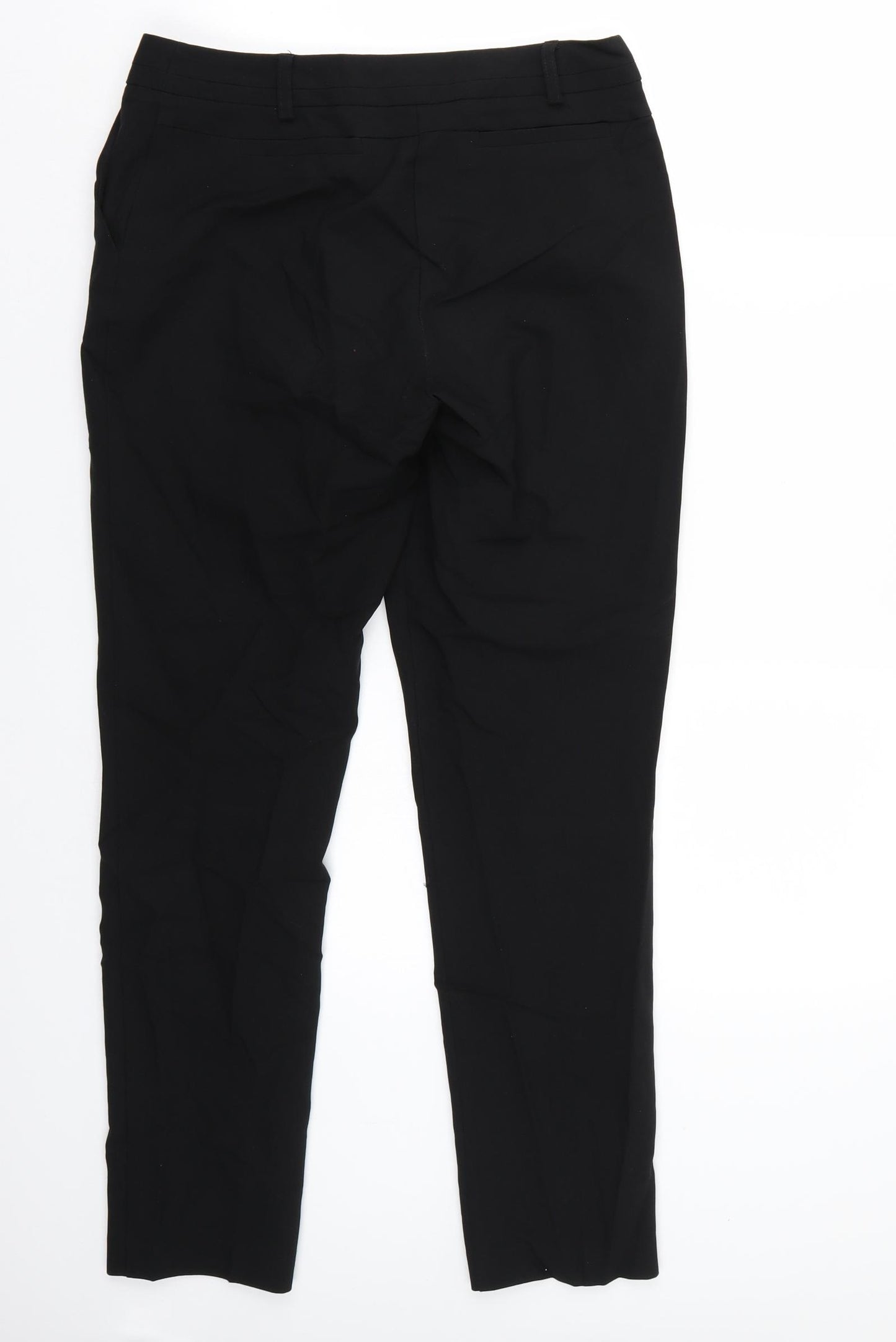 Peacocks Womens Black   Trousers  Size 8 L28 in
