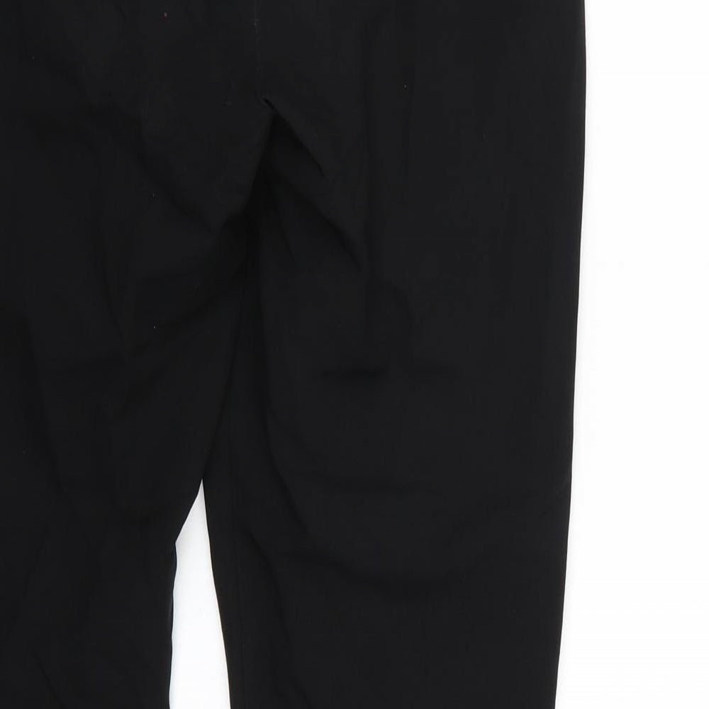Peacocks Womens Black   Trousers  Size 8 L28 in