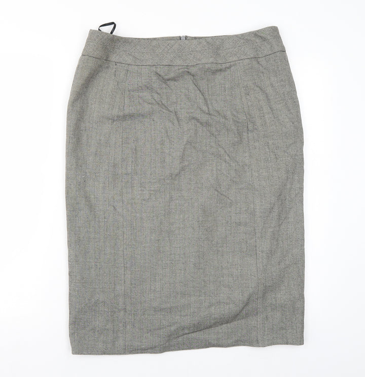 collection Womens Beige A-Line Skirt Size 14