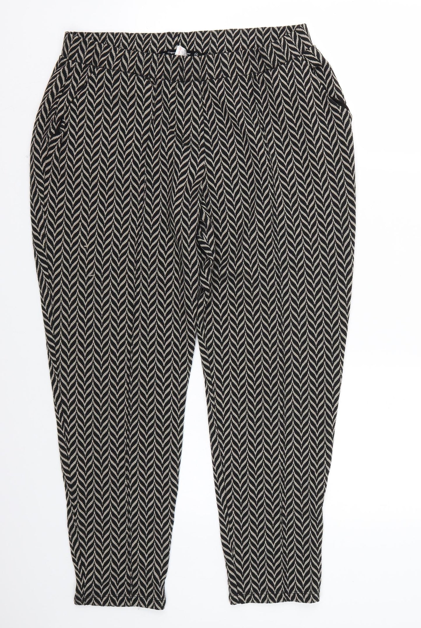 NEXT Womens Black   Trousers  Size 14 L25 in