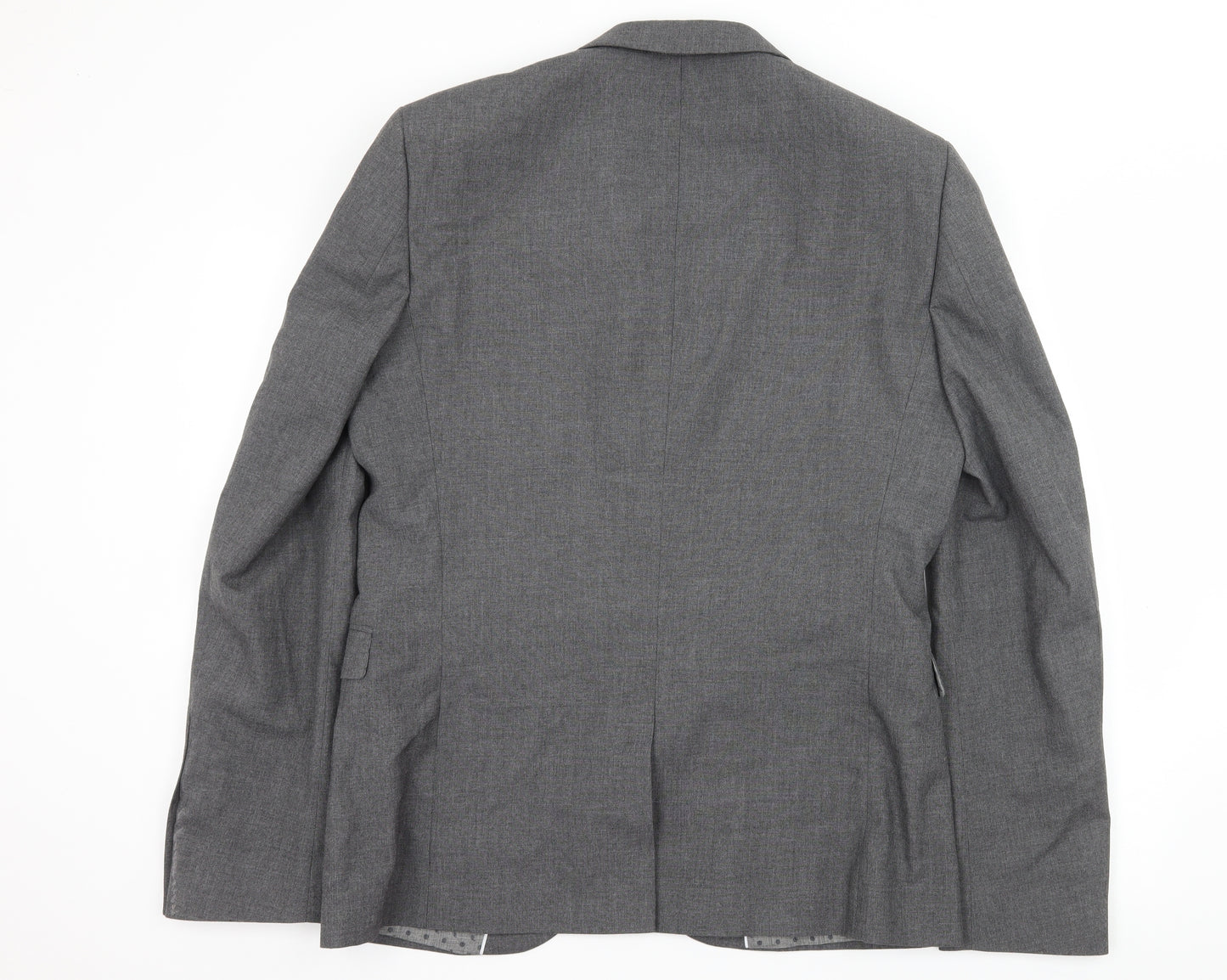 NEXT Mens Grey Striped  Jacket Suit Jacket Size L