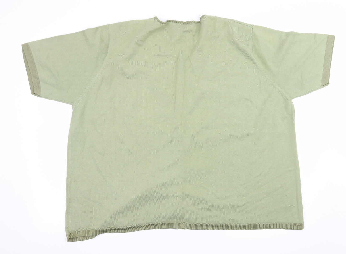 essence Womens Green  Knit Cardigan Jumper Size 26