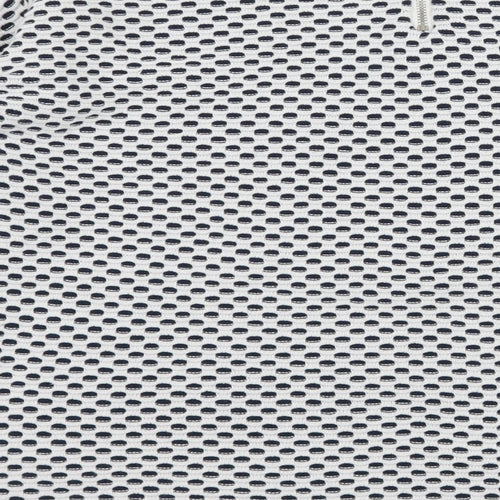 ESMARA Womens White Polka Dot Knit Pullover Jumper Size 10