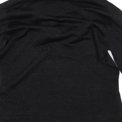 Pomodoro Womens Black  Knit Pullover Jumper Size 10