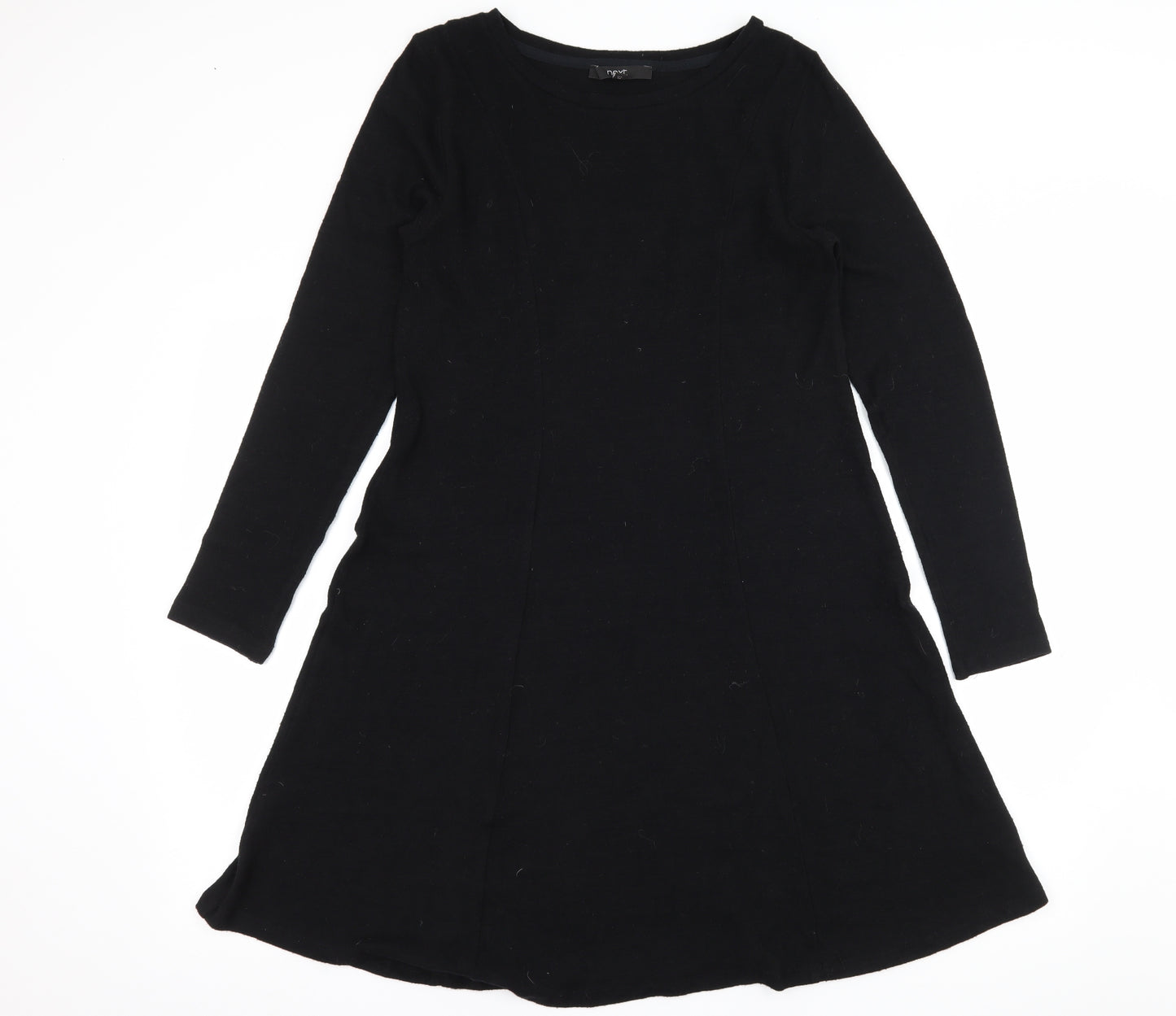 NEXT Womens Black  Jersey Skater Dress  Size 14