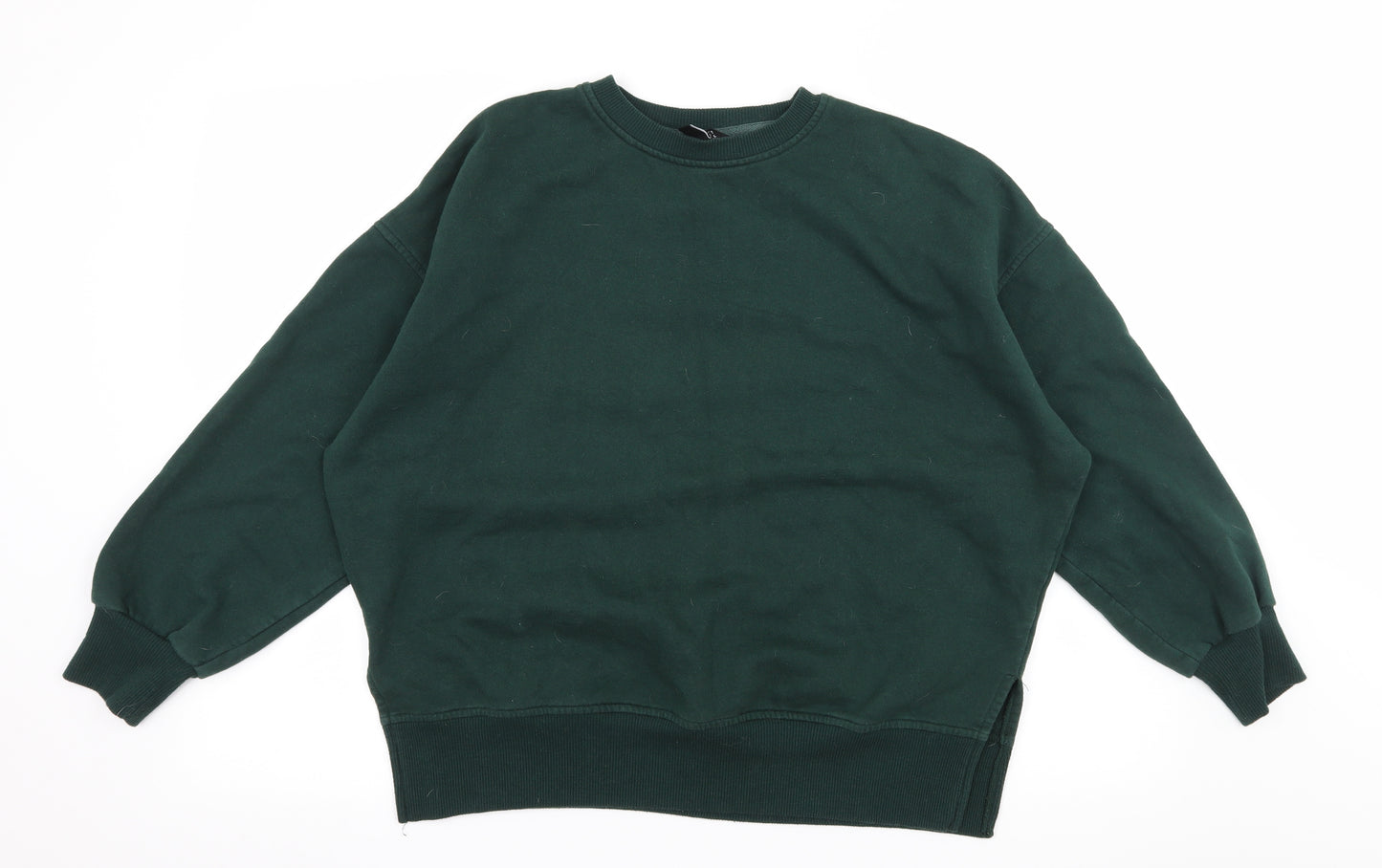 New Look Womens Green  Jersey Pullover Sweatshirt Size 12