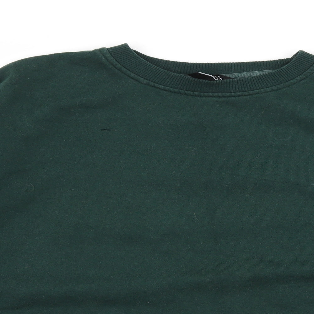 New Look Womens Green  Jersey Pullover Sweatshirt Size 12