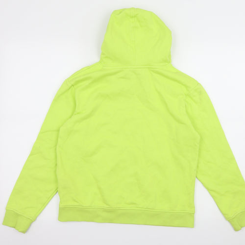 H&M Girls Green  Jersey Pullover Hoodie Size 11-12 Years