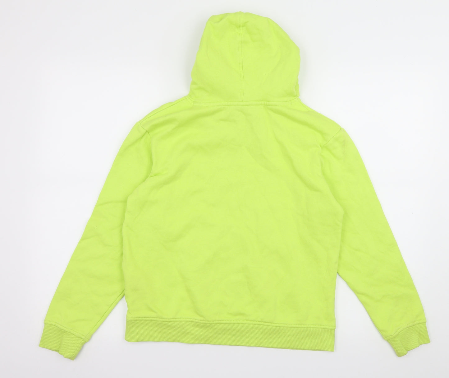 H&M Girls Green  Jersey Pullover Hoodie Size 11-12 Years