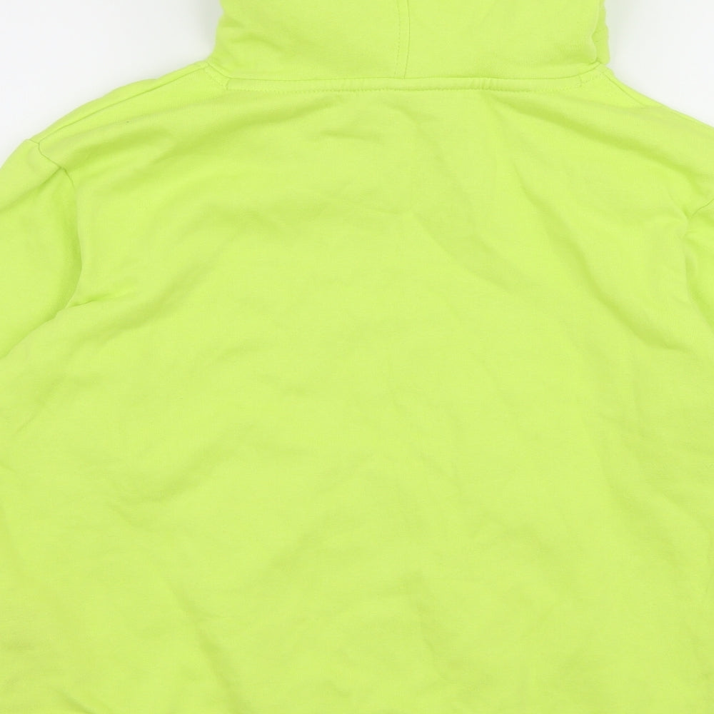 H&M Girls Green  Jersey Pullover Hoodie Size 11-12 Years