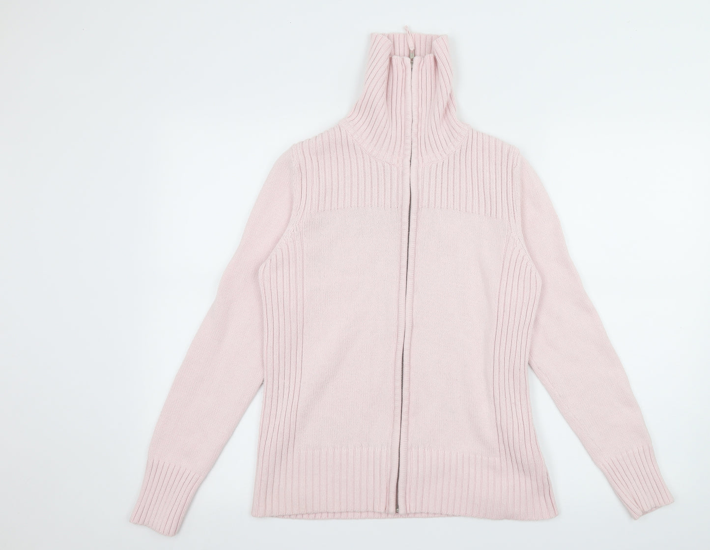Marks and Spencer Womens Pink  Knit Cardigan Jumper Size 14