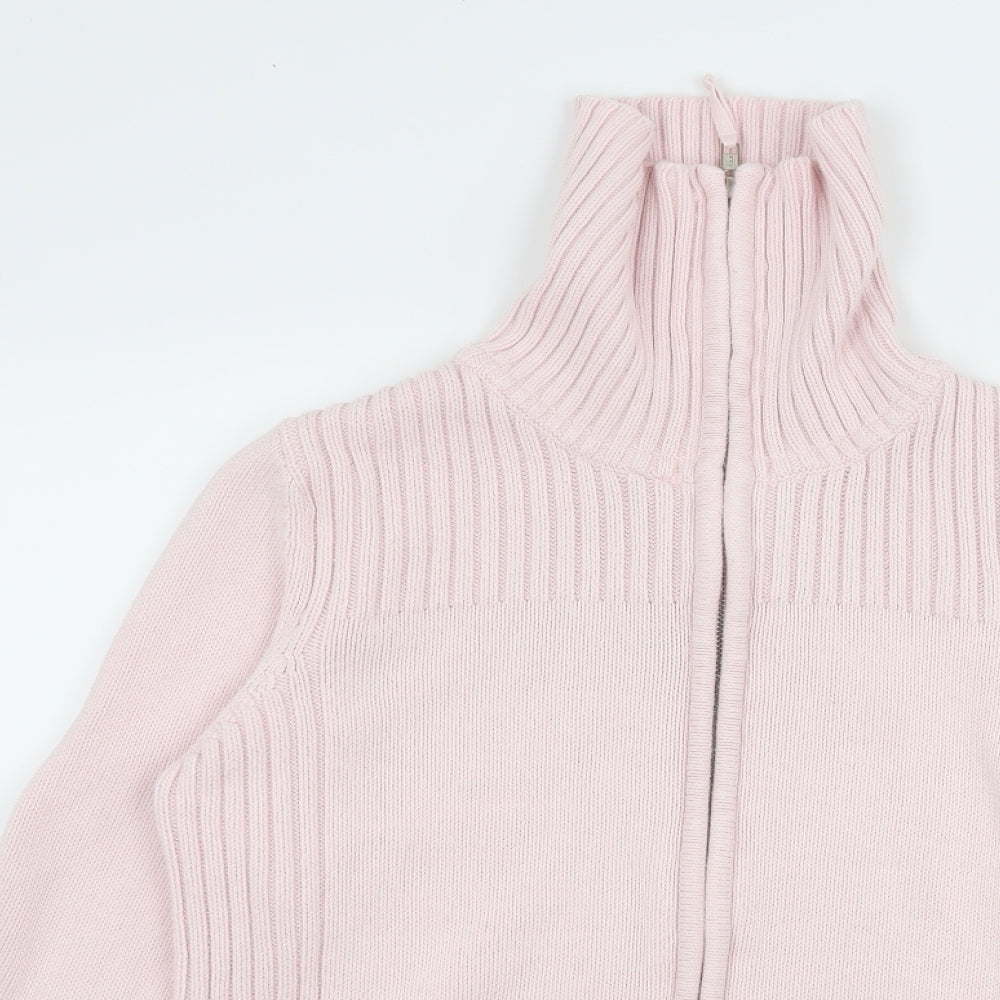 Marks and Spencer Womens Pink  Knit Cardigan Jumper Size 14