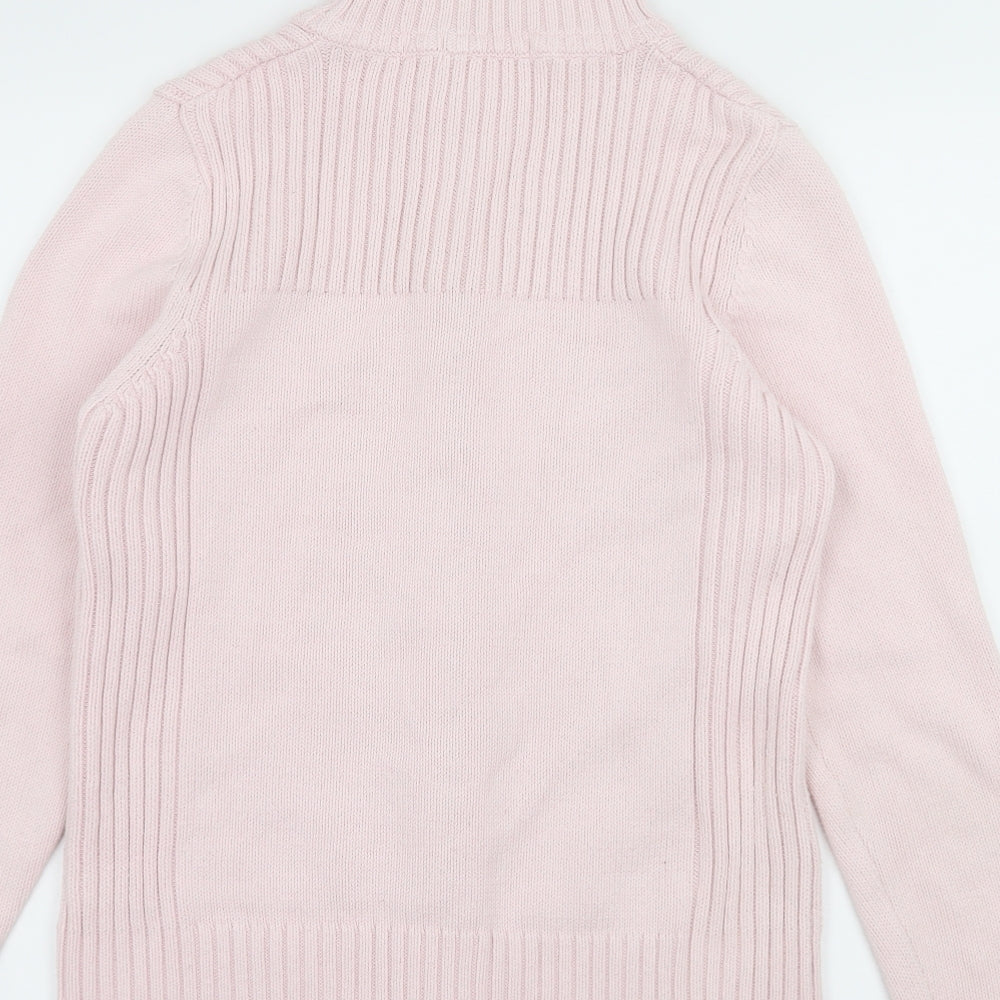 Marks and Spencer Womens Pink  Knit Cardigan Jumper Size 14