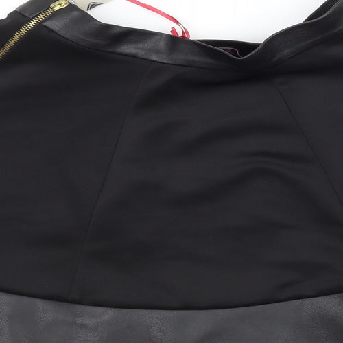 Boohoo Womens Black   Flare Skirt Size 8