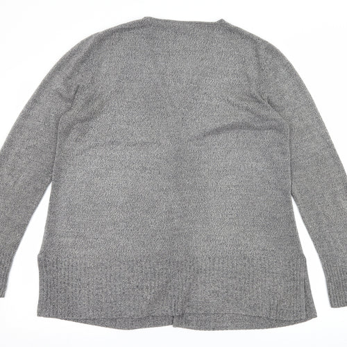 BHS Womens Grey  Knit Cardigan Jumper Size 16