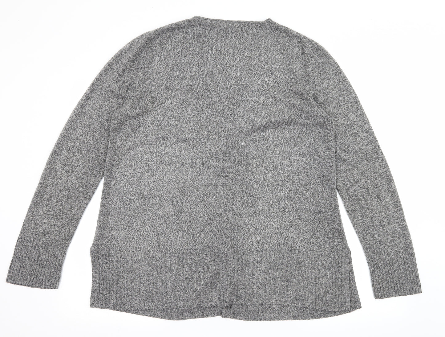 BHS Womens Grey  Knit Cardigan Jumper Size 16