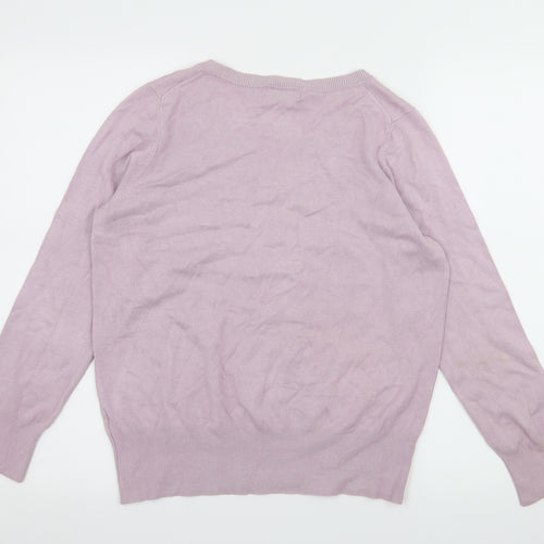 Marks and Spencer Womens Purple  Knit Pullover Jumper Size 16