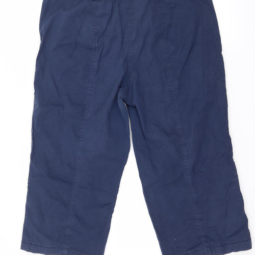 Sheego Mens Blue   Cropped Trousers Size 20 L21 in