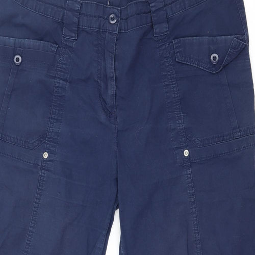 Sheego Mens Blue   Cropped Trousers Size 20 L21 in