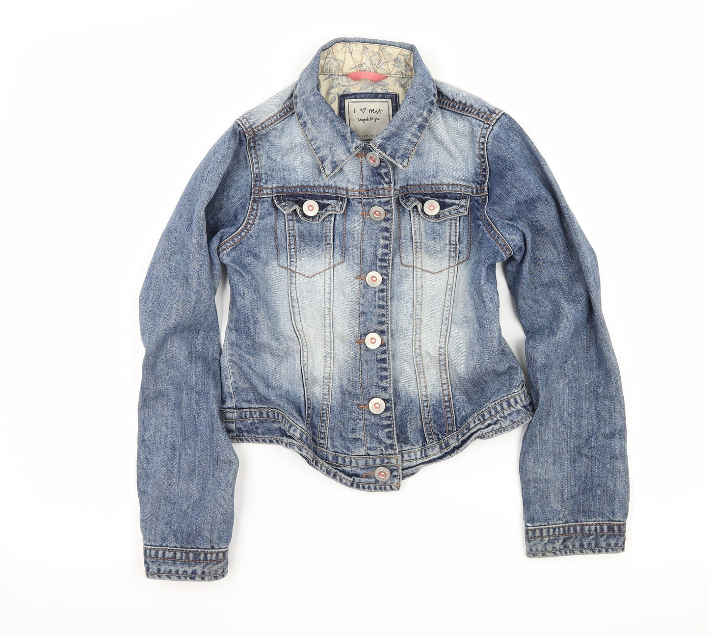 NEXT Girls Blue  Denim Jacket  Size 9-10 Years