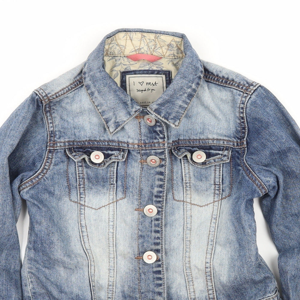 NEXT Girls Blue  Denim Jacket  Size 9-10 Years