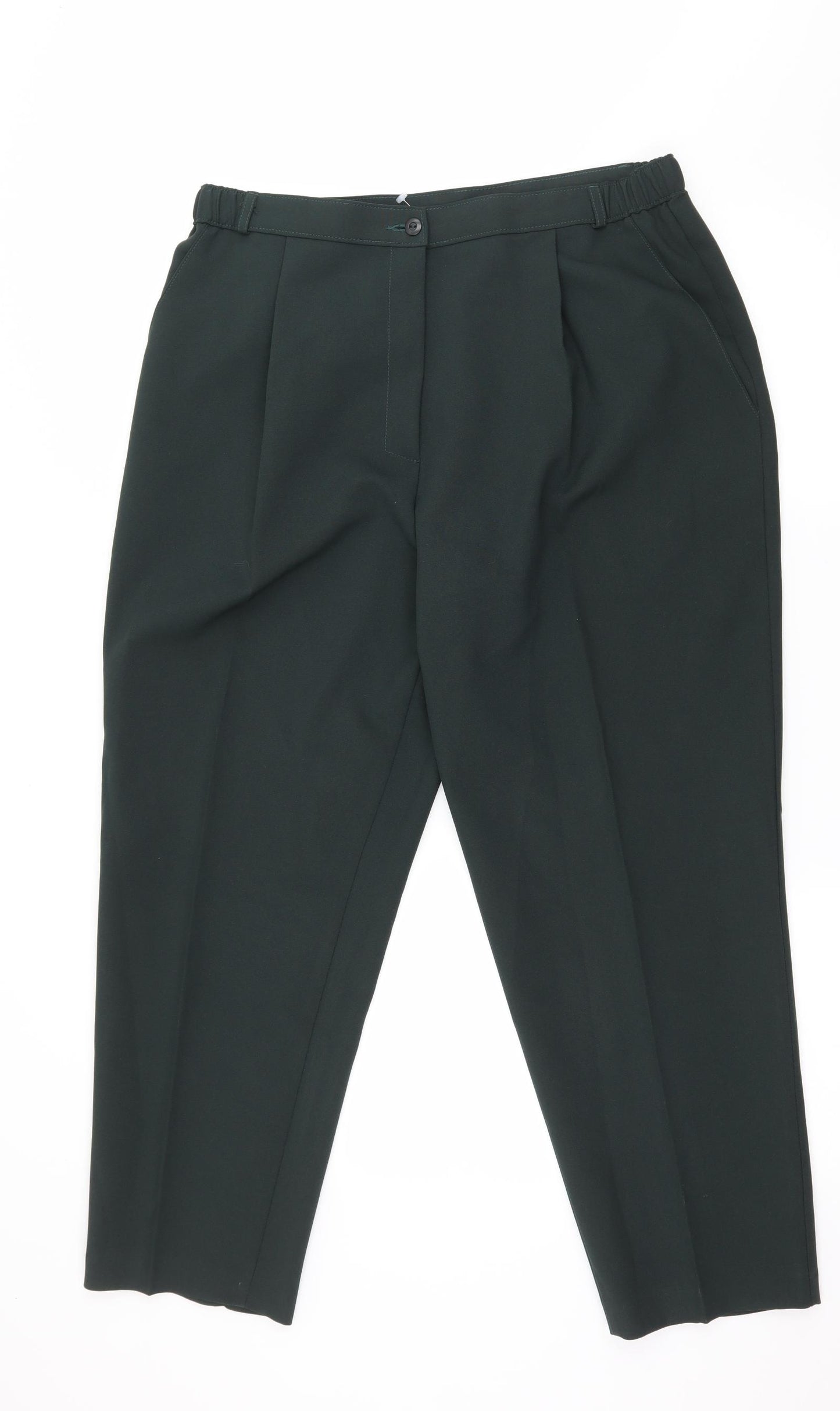 Marks and Spencer Womens Green   Trousers  Size 18 L27 in