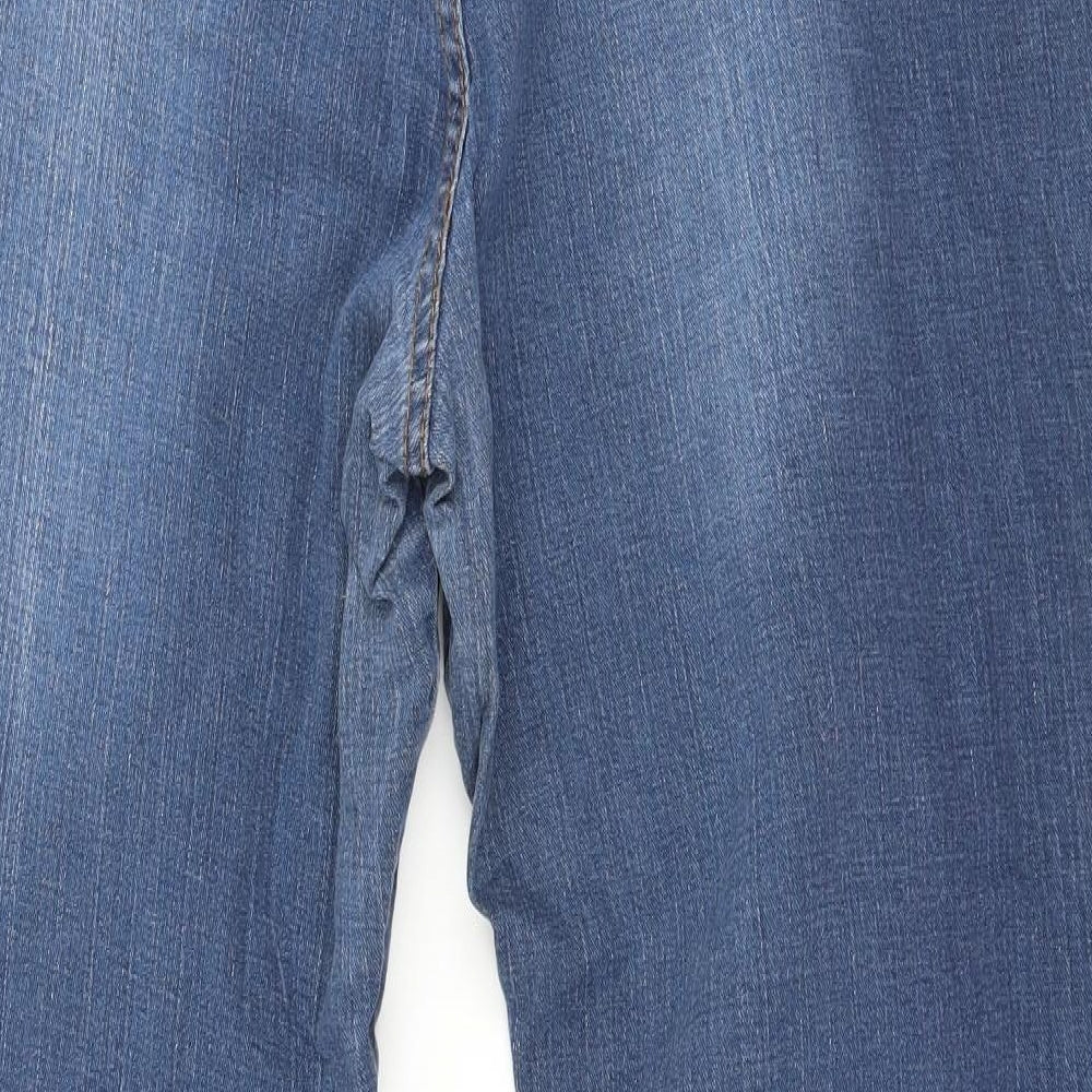 Simply Be Womens Blue  Denim Bootcut Jeans Size 22 L32 in