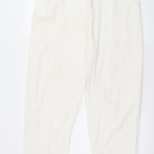 Preworn Womens White   Trousers  Size L L28 in