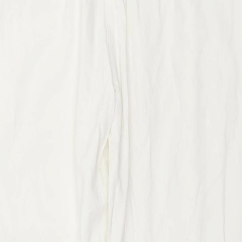Preworn Womens White   Trousers  Size L L28 in