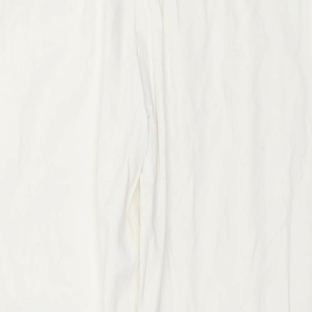 Preworn Womens White   Trousers  Size L L28 in