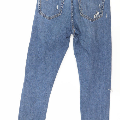 Topshop Womens Blue  Denim Skinny Jeans Size 28 in L25 in