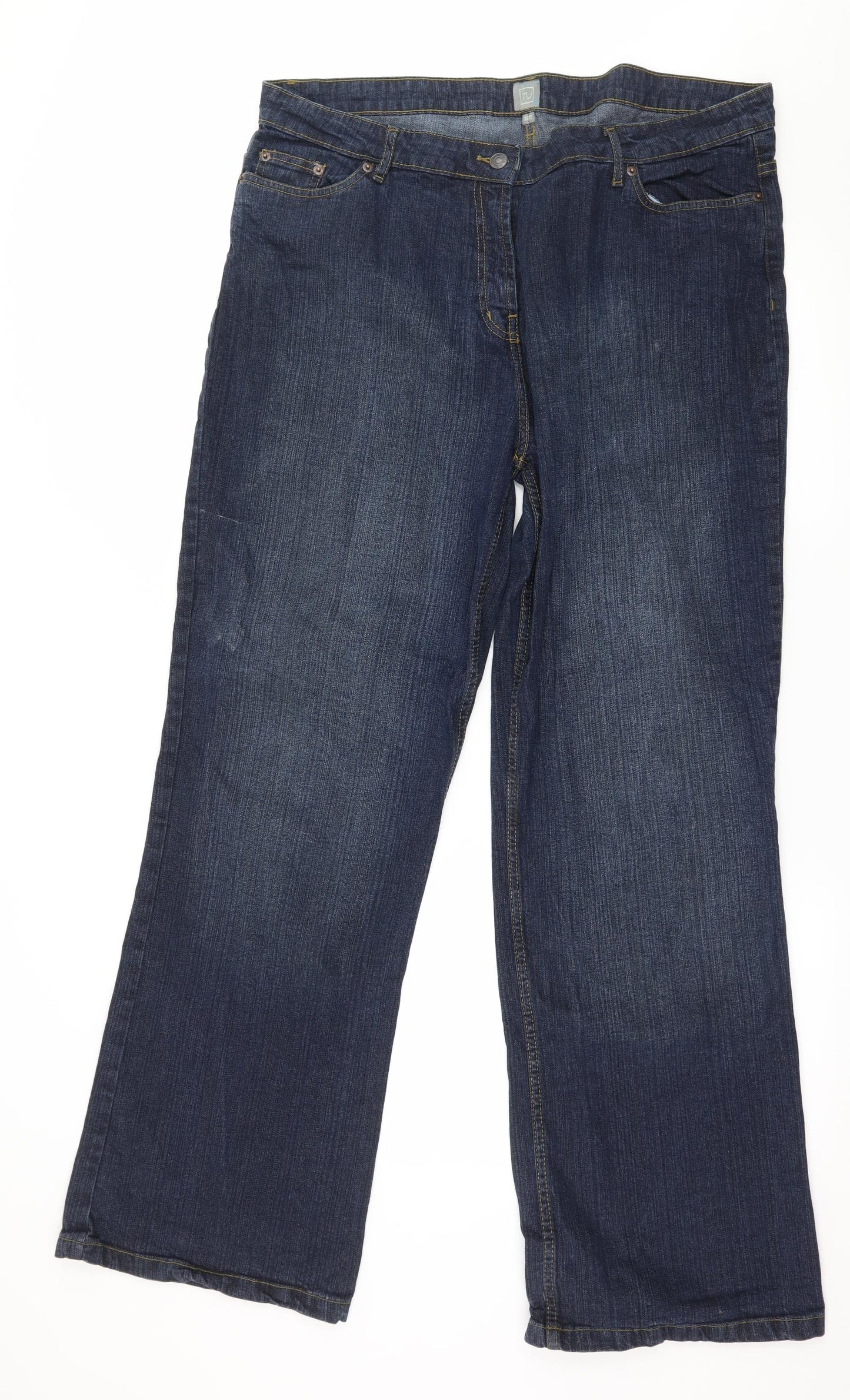 TU Womens Blue  Denim Trousers  Size 20 L31 in