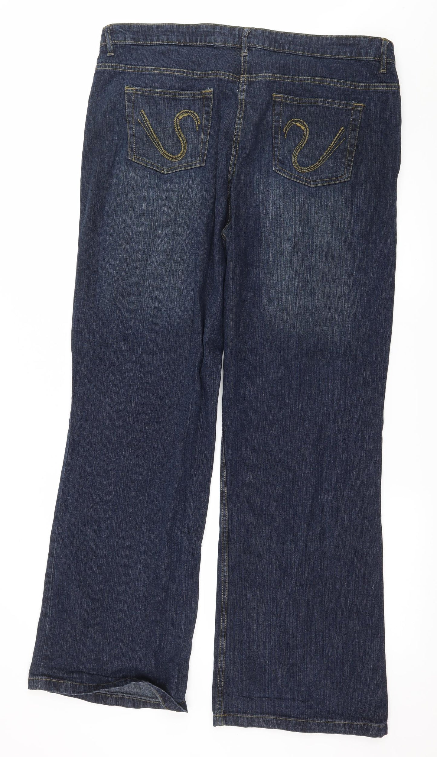 TU Womens Blue  Denim Trousers  Size 20 L31 in