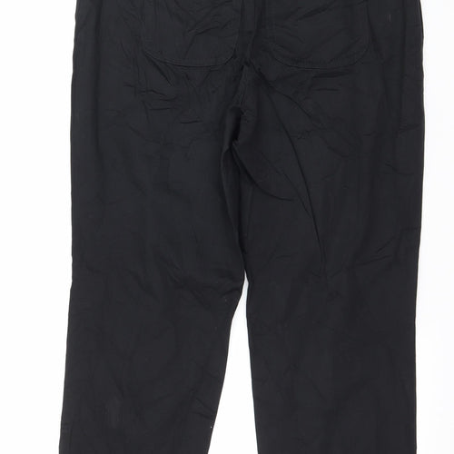 Preworn Womens Black   Trousers  Size 32 in L25 in