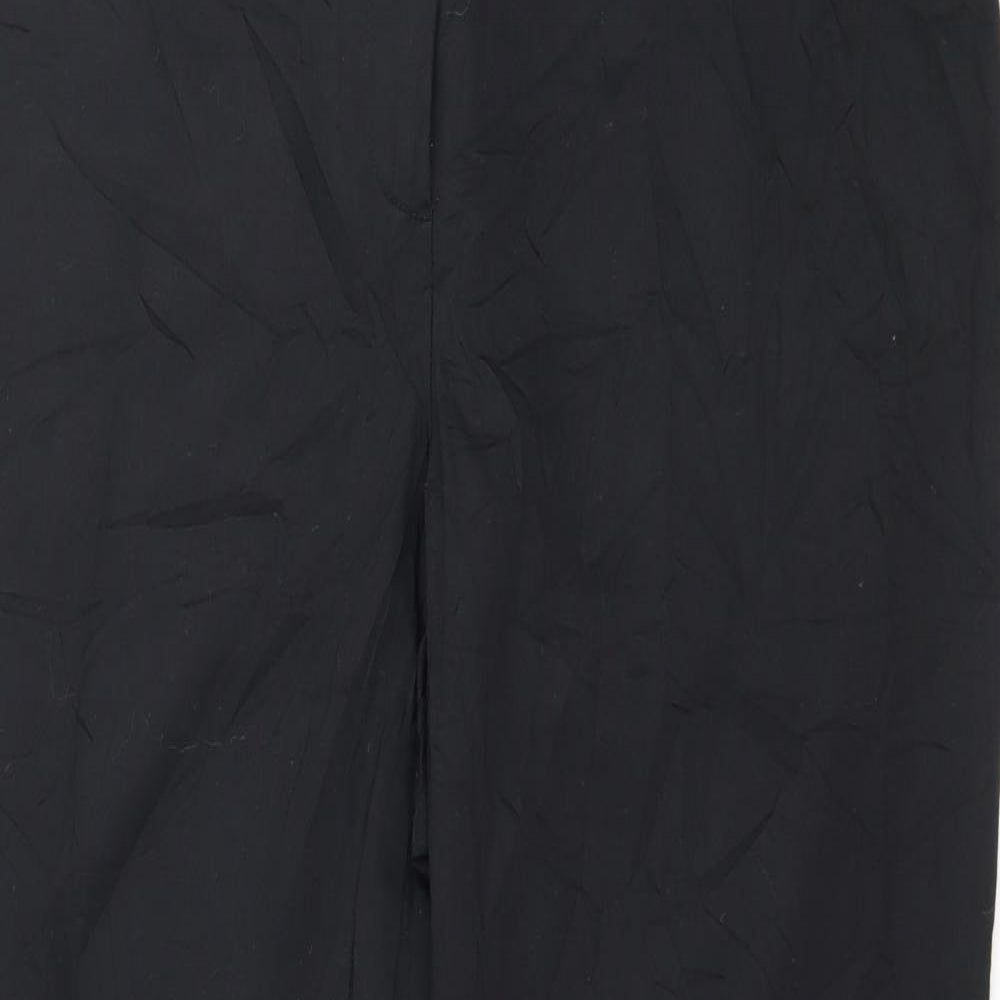 Preworn Womens Black   Trousers  Size 32 in L25 in