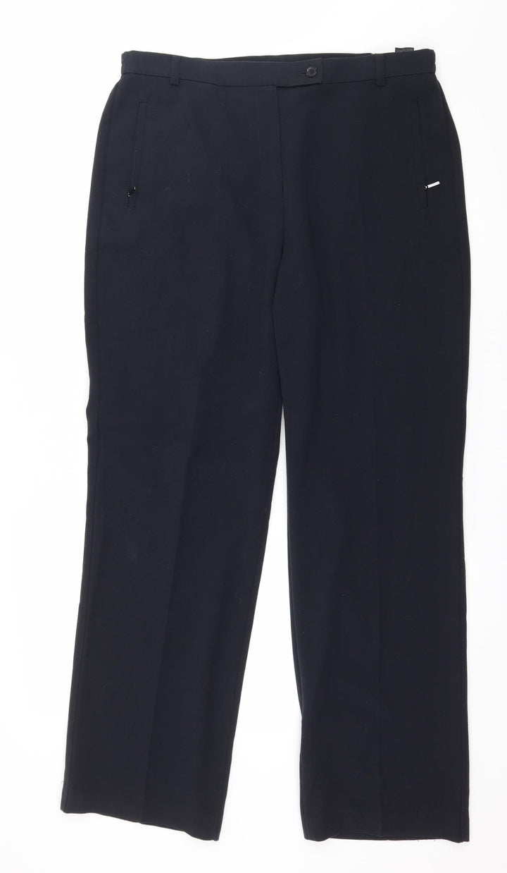Marks and Spencer Womens Blue   Trousers  Size 14 L29 in