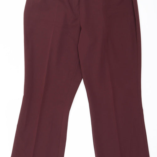 Preworn Womens Red   Trousers  Size 18 L28 in