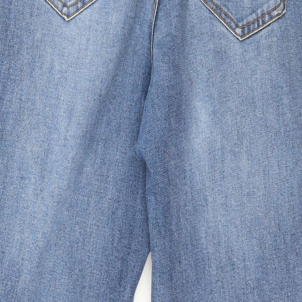 Bonmarché Womens Blue  Denim Straight Jeans Size 14 L27 in