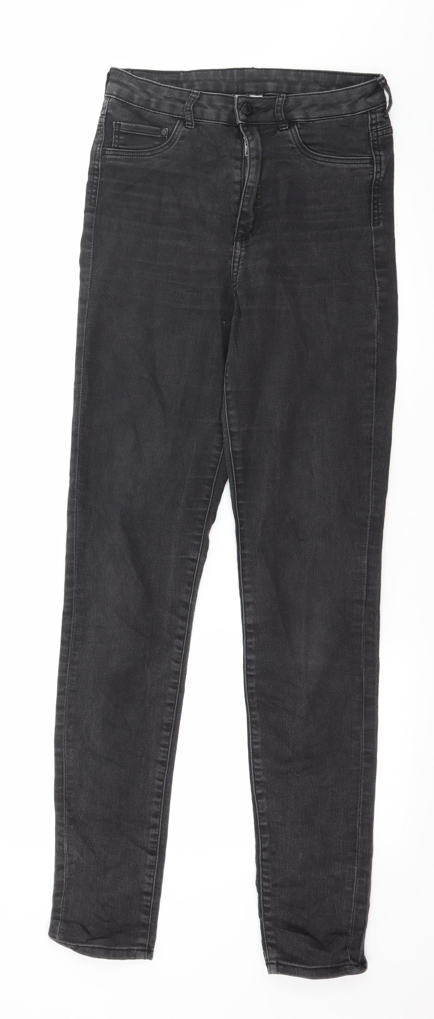 H&M Womens Grey  Denim Skinny Jeans Size 28 in L31 in