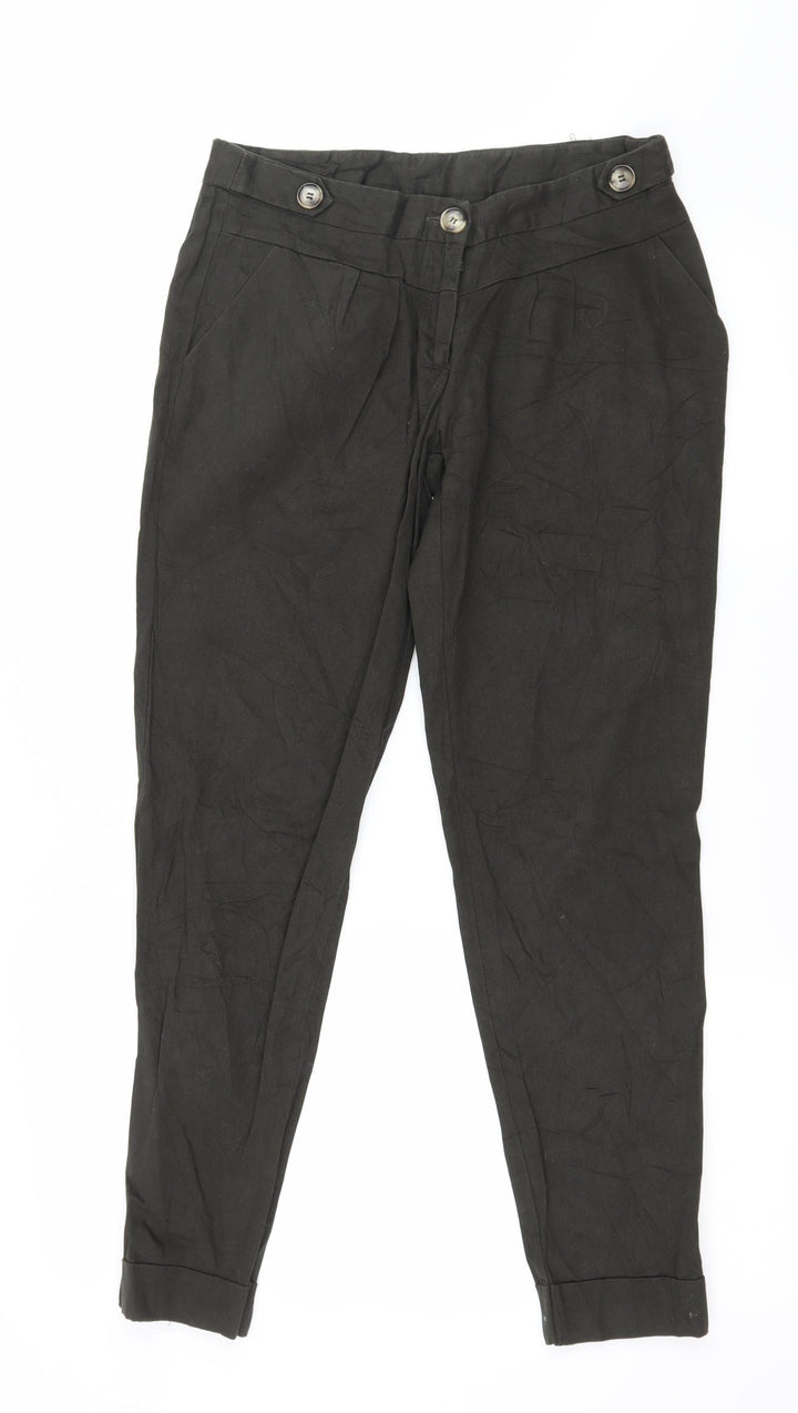 New Look Womens Green Trousers Size 8 L27 in