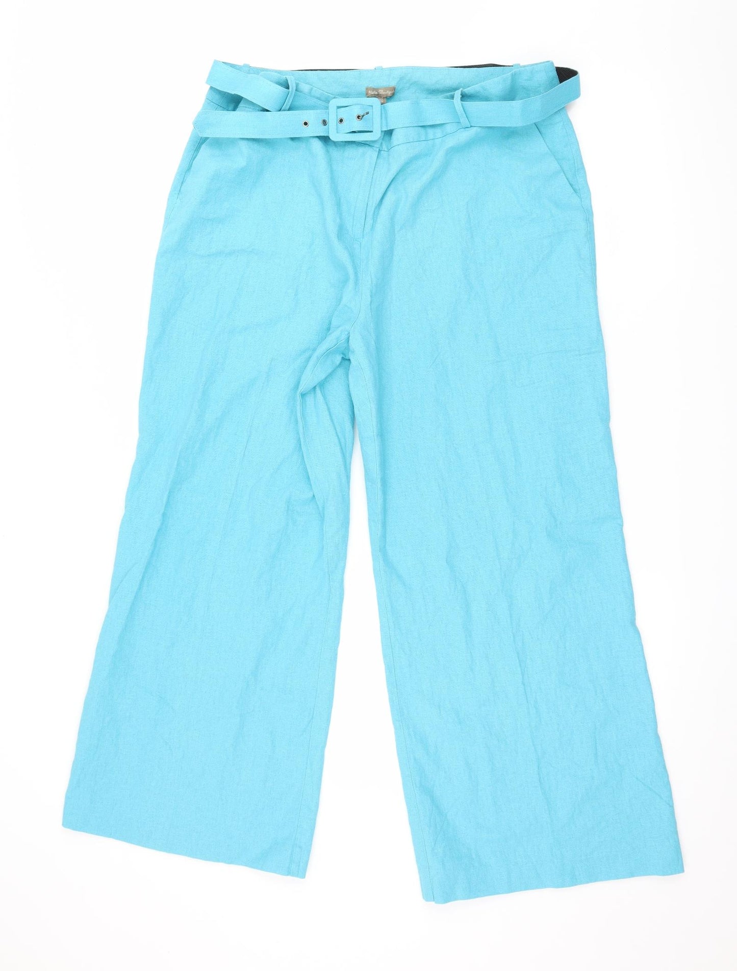 M&Co Womens Blue   Trousers  Size 18 L25 in