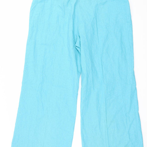 M&Co Womens Blue   Trousers  Size 18 L25 in